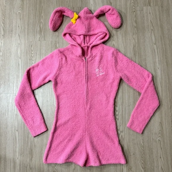 Sanrio my melody fuzzy knit hooded romper nwot